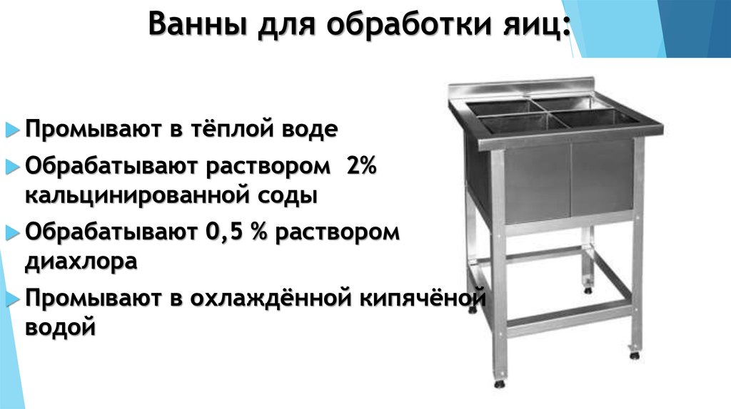 Инструкция яйца. Ванна 4-х секционная для санитарной обработки яиц. Обработка яиц. Емкость для обработки яиц в ванне. Помещение для обработки яиц.