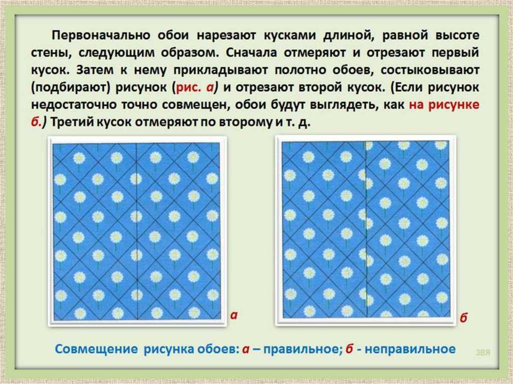 Как правильно подогнать рисунок на обоях