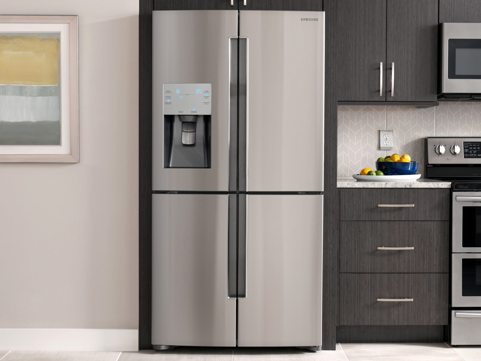 Холодильник 4-камерный Stainless Steel Kitchen Refrigerator 4 Doors