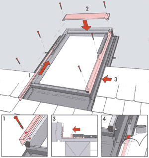 Установка мансардных окон Velux
