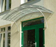 Финские готовые прозрачные козырьки Icopal Canopy